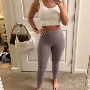Lululemon Lavender wunder train 25” Leggings